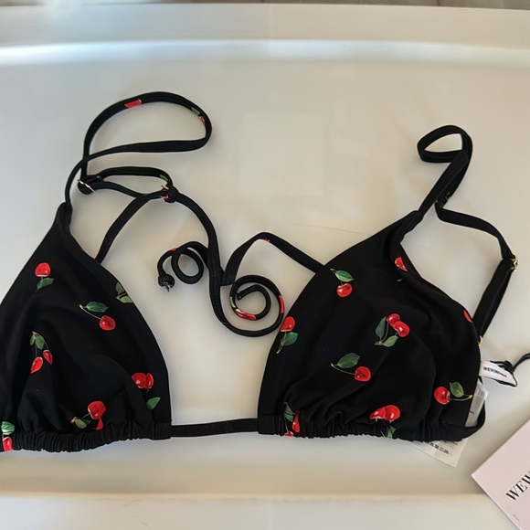NWT We Wore What Cooper Cherry Bikini Top 🍒 - Picture 6 of 8